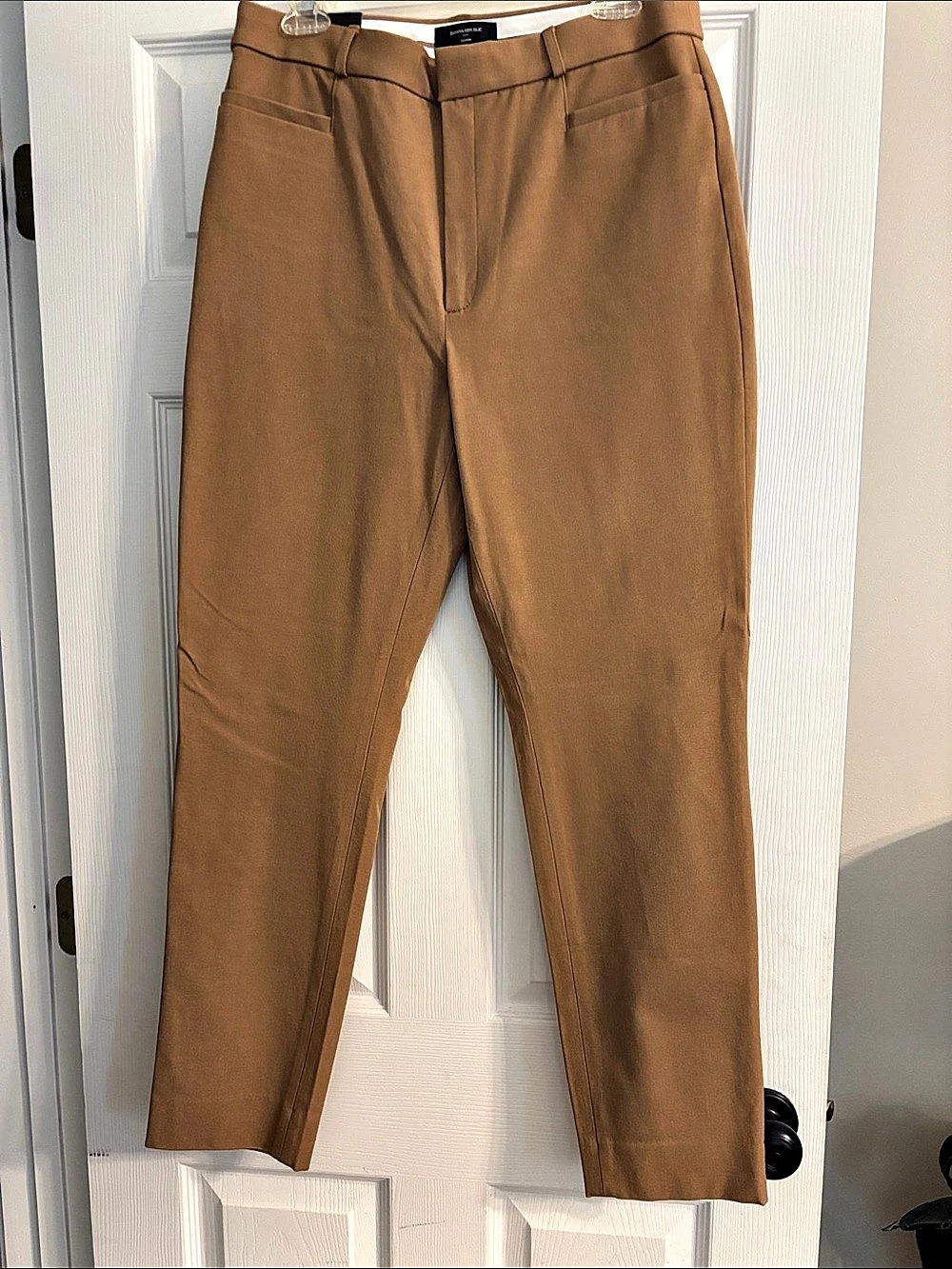 Banana Republic High-Rise Sloan Straight-Leg Pants Brown Size 12 NWT